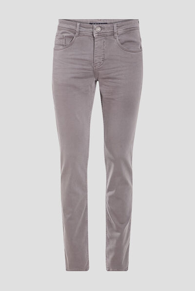 Jeans straight homme denim gris homme