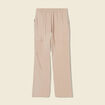 Pantalon cargo fluide beige femme