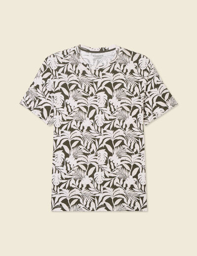 T-shirt manches courtes vert kaki homme
