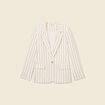 Veste blazer manches longues blanc femme