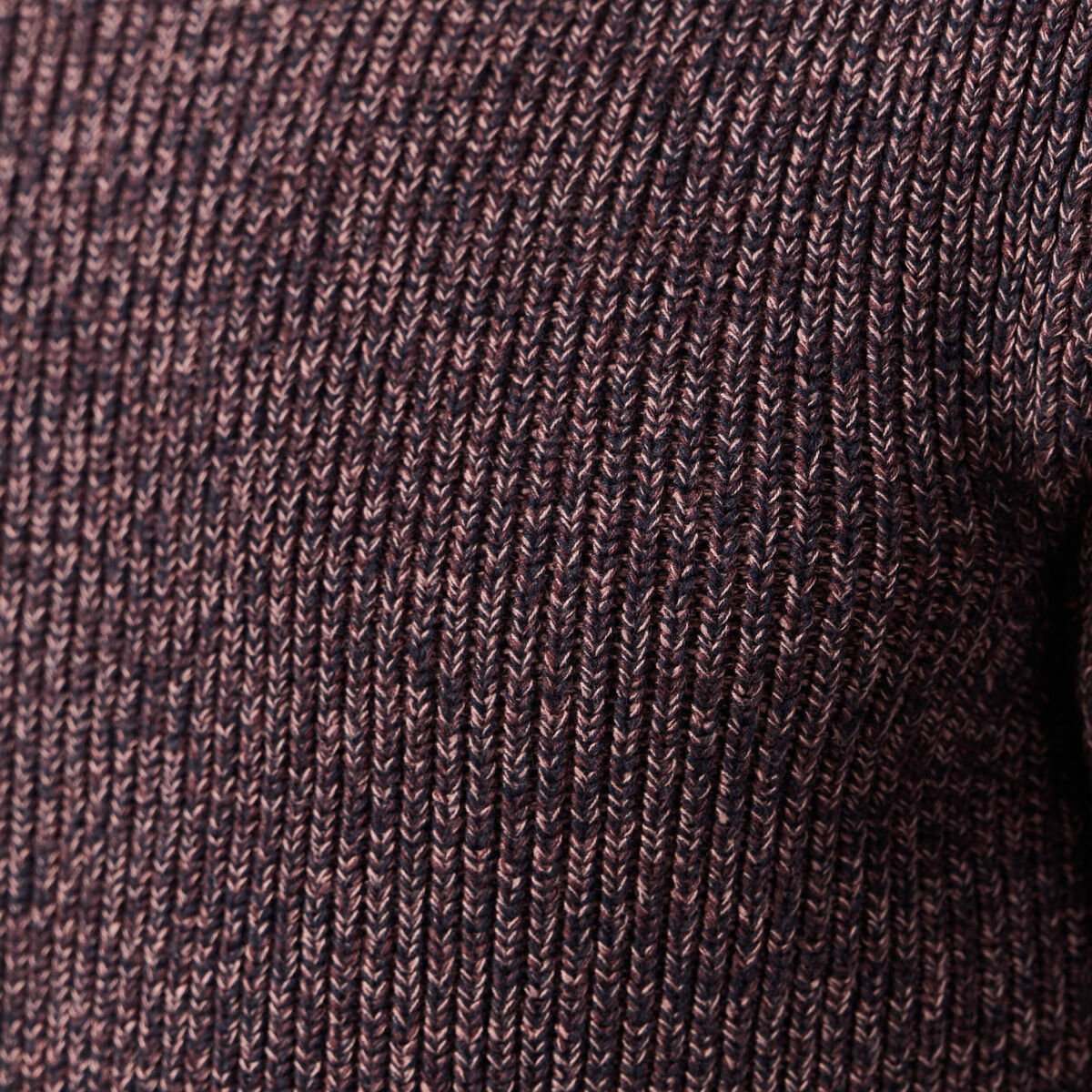 Pull manches longues bordeaux homme