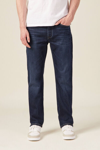 Jeans regular 5 poches denim brut homme
