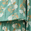 Robe manches longues col rond vert &eacute;meraude femme