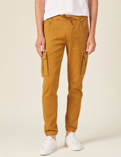 Pantalon battle slim vert olive homme