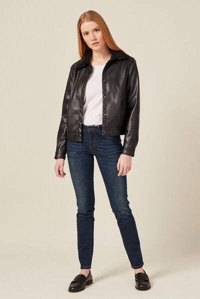 Jeans Camille - slim denim brut femme