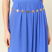 Ceinture fine avec cha&icirc;ne couleur or femme