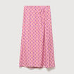 Jupe fluide multicolore femme