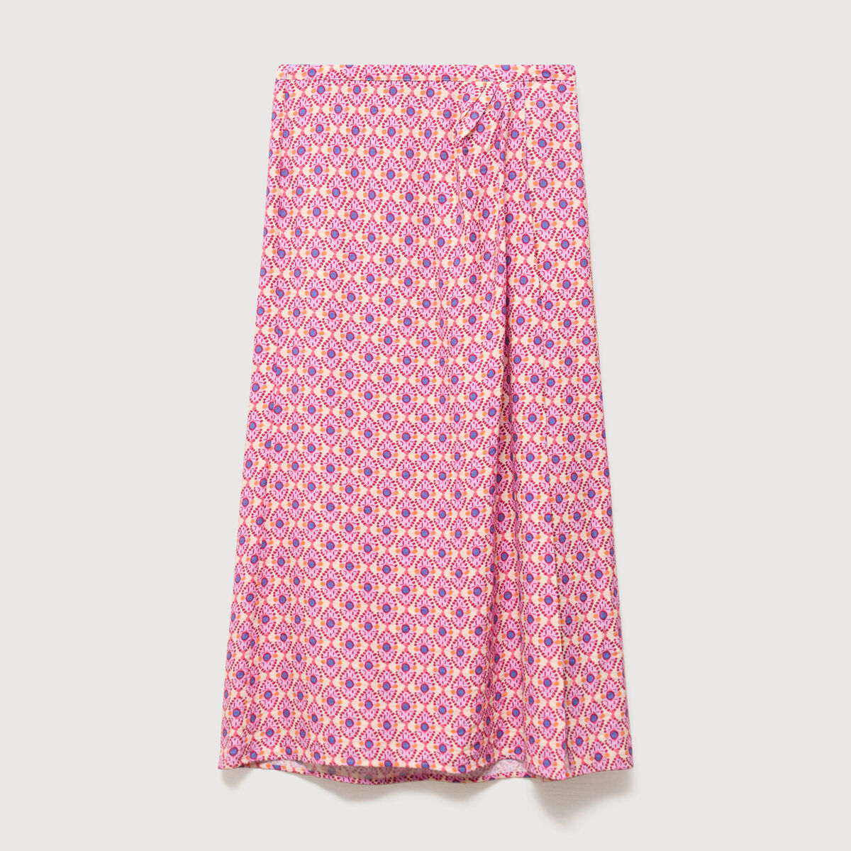 Jupe fluide multicolore femme
