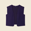 Gilet sans manches bleu femme