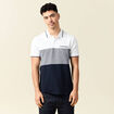 Polo manches courtes bleu marine homme