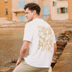 T-shirt en coton ecru homme