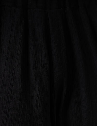 Pantalon large noir femme