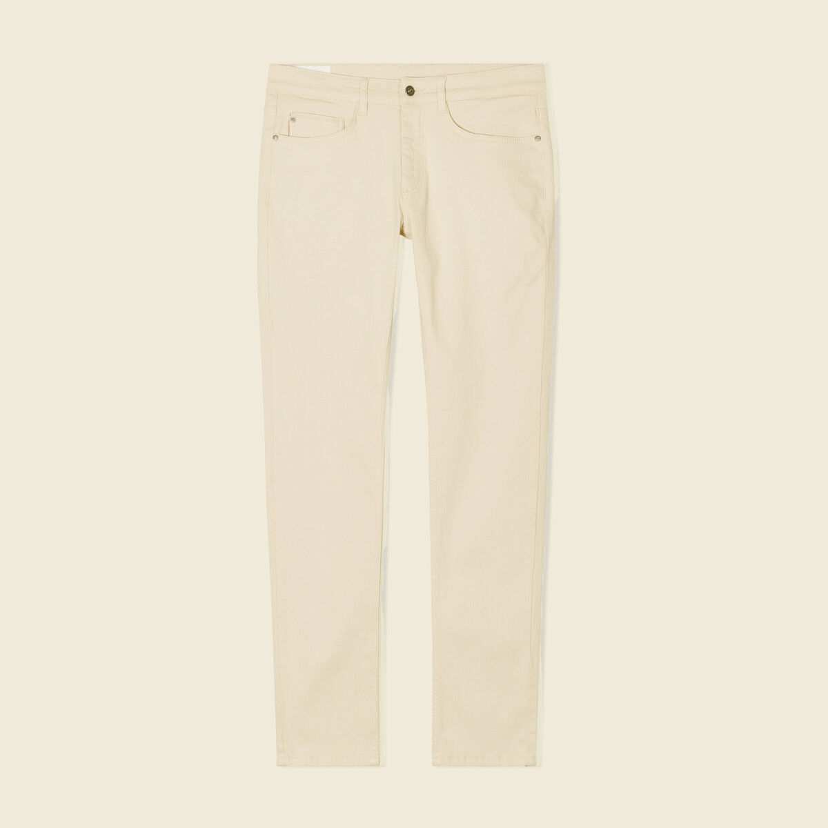 Jeans slim ecru homme