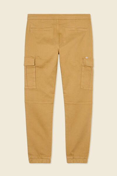 Pantalon battle bas resserré vert kaki homme
