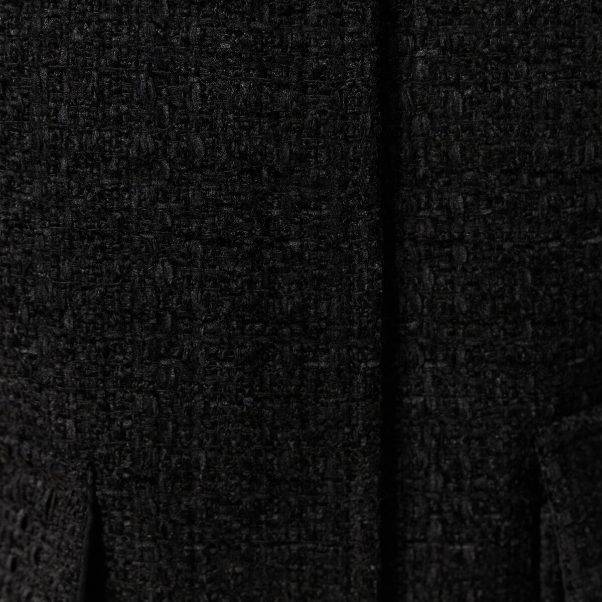 Veste manches longues en tweed noir femme
