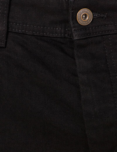 Jeans straight éco-responsable denim noir homme