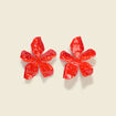 Boucles d'oreilles orange fonc&eacute; femme