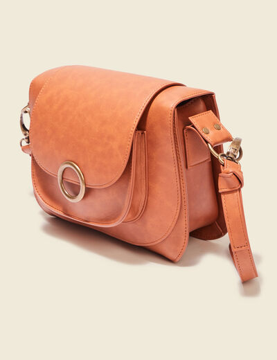 Sac besace marron femme