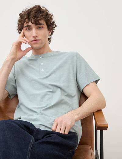 T-shirt manches courtes vert clair homme