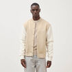 Sweat manches longues brod&eacute; beige homme