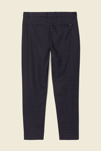 Pantalon chino tapered noir homme