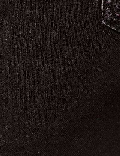 Bermuda en jean ultra stretch denim noir homme