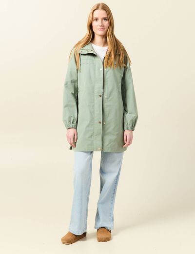 Jeans large éco-responsable denim bleach femme