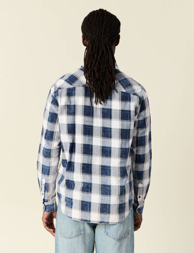 Chemise manches longues ecru homme