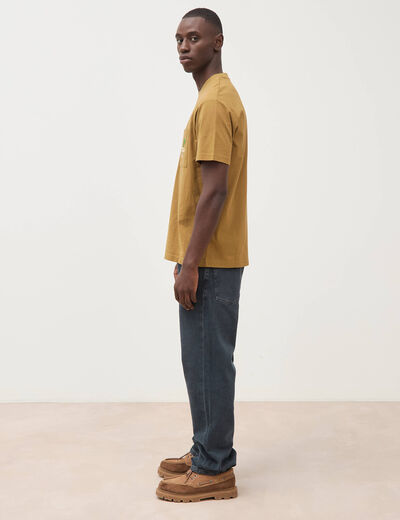 T-shirt en coton camel homme