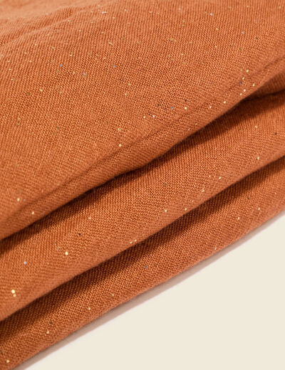 Foulard marron clair femme