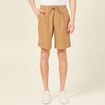 Bermuda coupe large beige homme