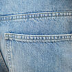 Bermuda en jean coton denim bleach homme