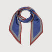 Foulard bleu fonc&eacute; femme