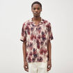 Chemise boyfriend manches courtes prune homme
