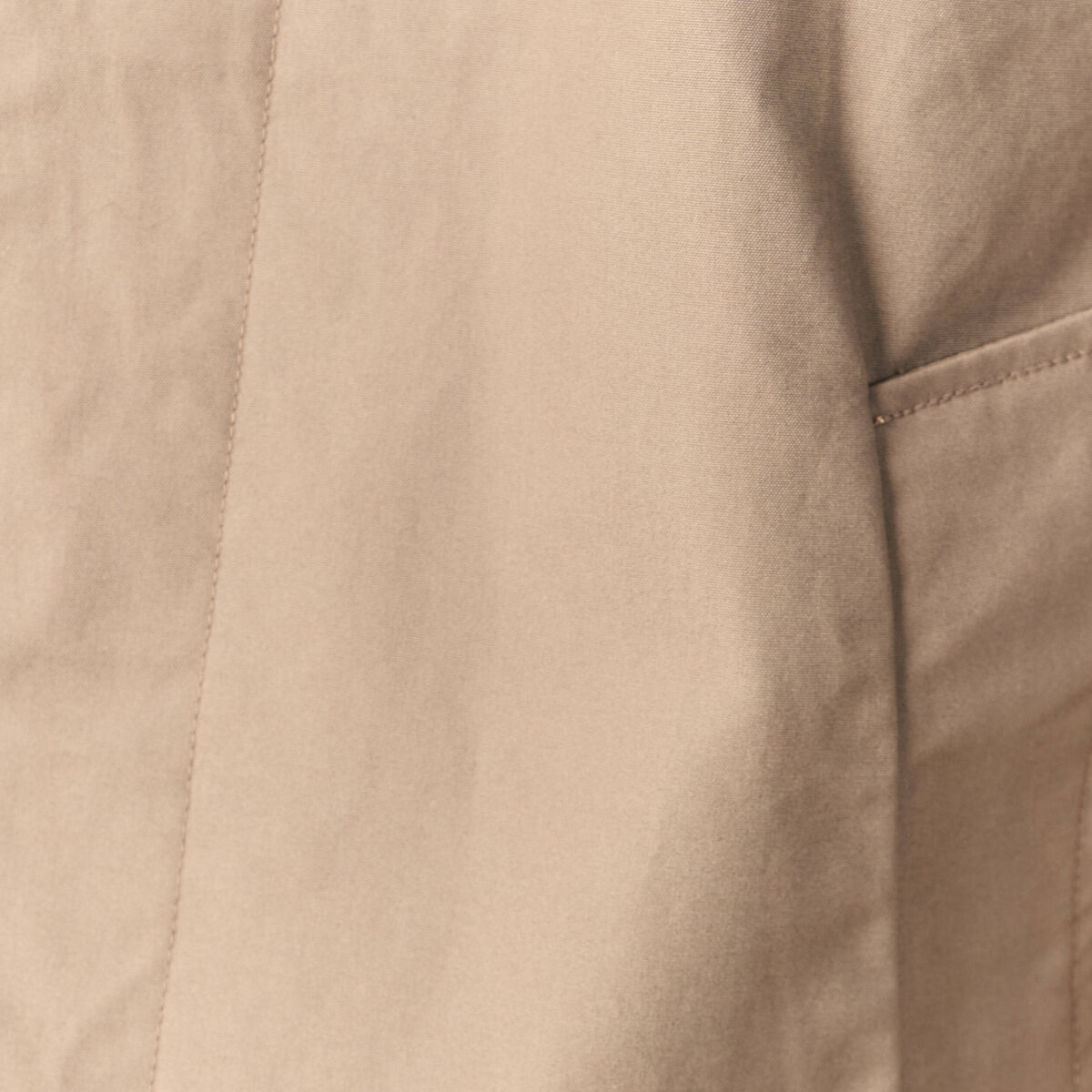 Trench en coton doubl&eacute; taupe homme
