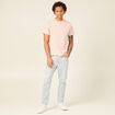 T-shirt éco-responsable rose clair homme