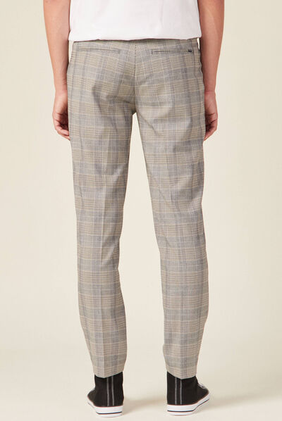 Pantalon chino 7/8ème ecru homme