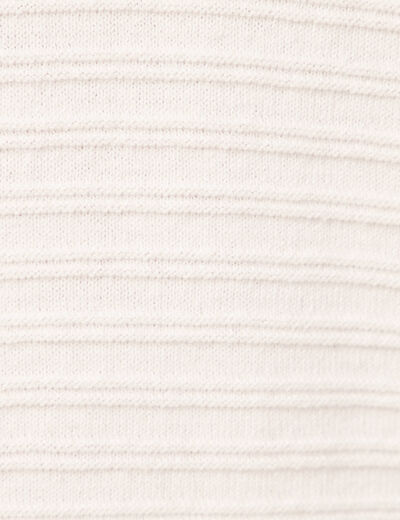 Pull éco-responsable ecru femme