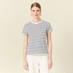 T-shirt manches courtes ecru femme