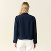 Veste esprit blazer fluide bleu marine femme