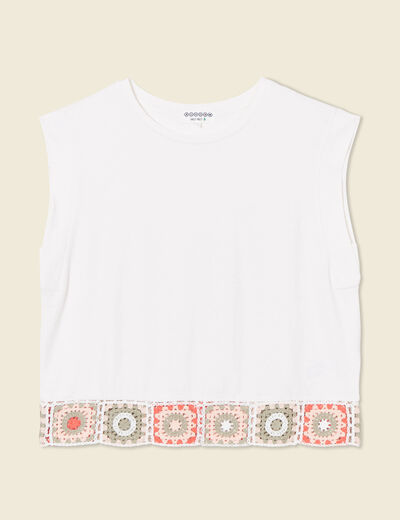 T-shirt éco-responsable ecru femme