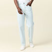 Jeans relax 5 poches denim bleach homme