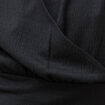 Blouse cropped manches courtes noir femme