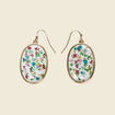 Boucles d'oreilles pendantes multicolore femme