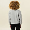 Sweat manches longues oversize gris femme
