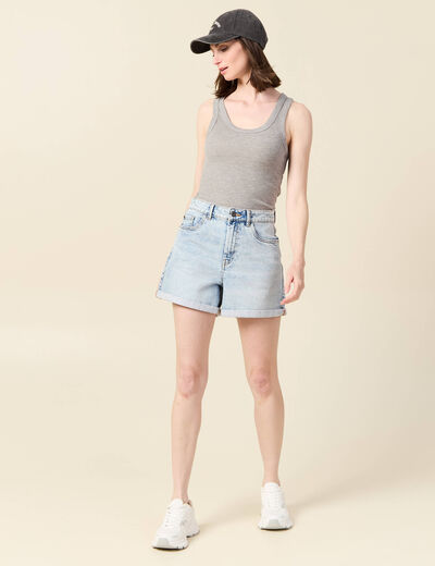 Débardeur éco-responsable gris femme