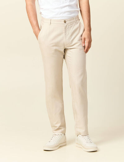 Pantalon chino sable homme