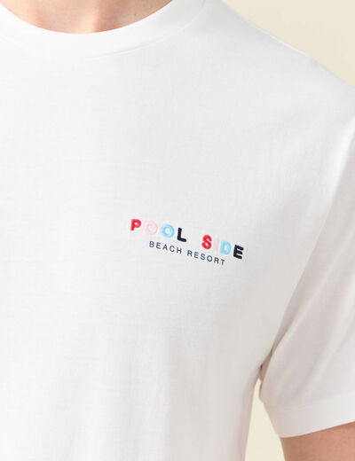 T-shirt éco-responsable ecru homme