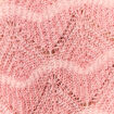 Pull manches longues ajouré rose saumon femme