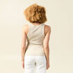 Débardeur sans manches beige femme